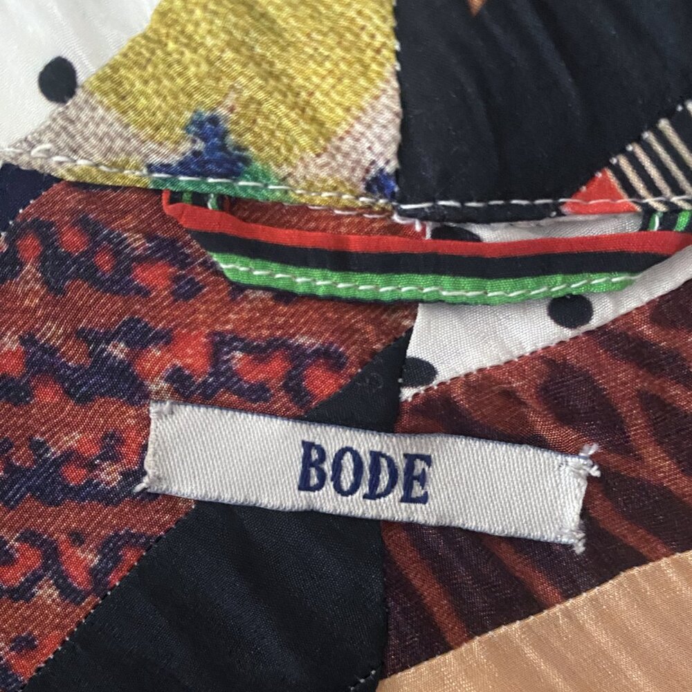 Bode Patchwork Multicolor Button Down T Shirt - O… - image 4